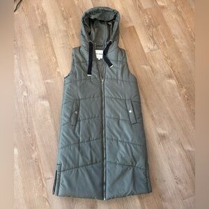 Steve Madden Olive Hooded Vest